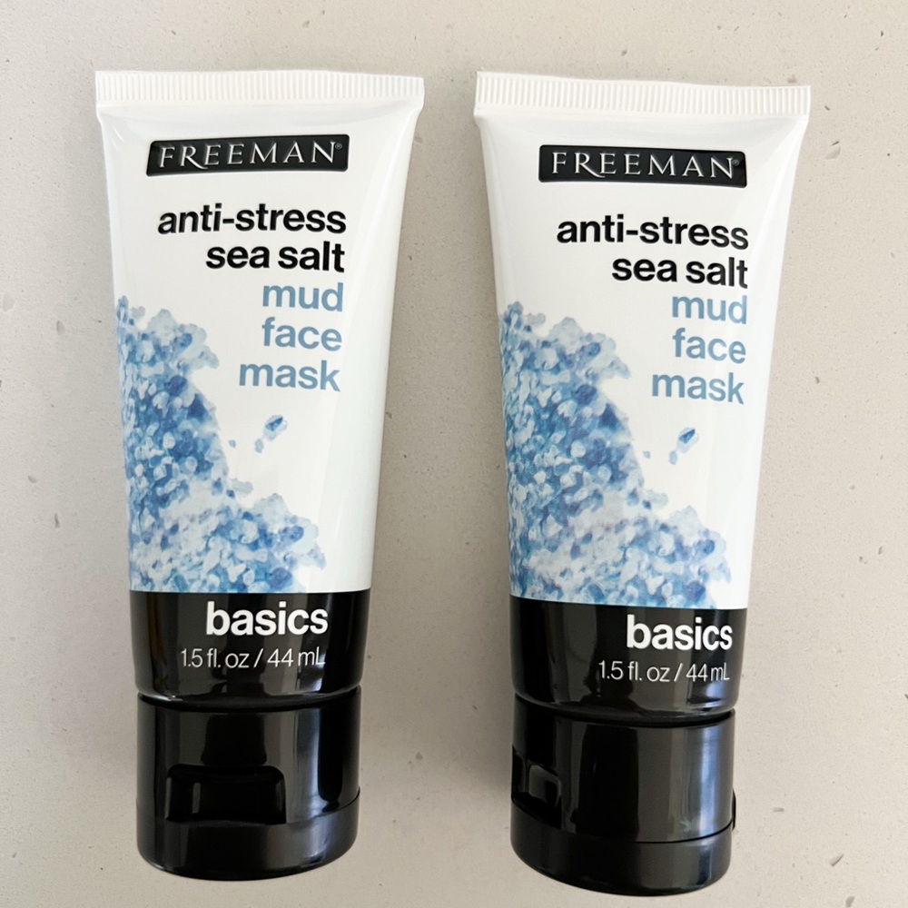 New Freeman Anti-Stress Sea Salt Mud Face Mask - set of 2